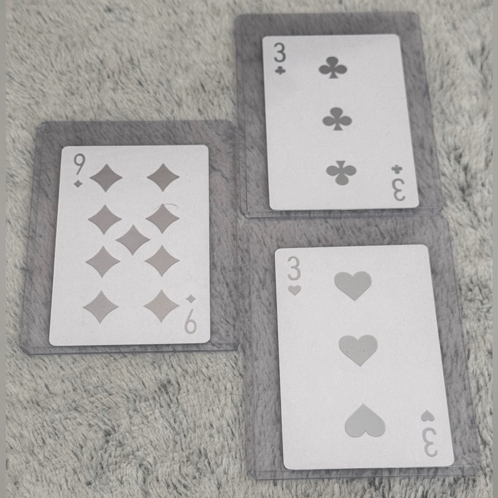 DIOR (set of 3) Holographic Playing Cards